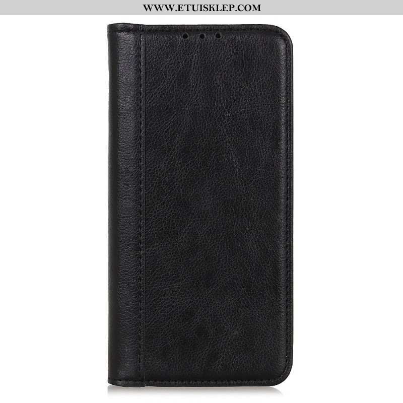 Etui Na Telefon do Xiaomi Redmi Note 12 Pro Plus Etui Folio Dwoina Skóry Liczi